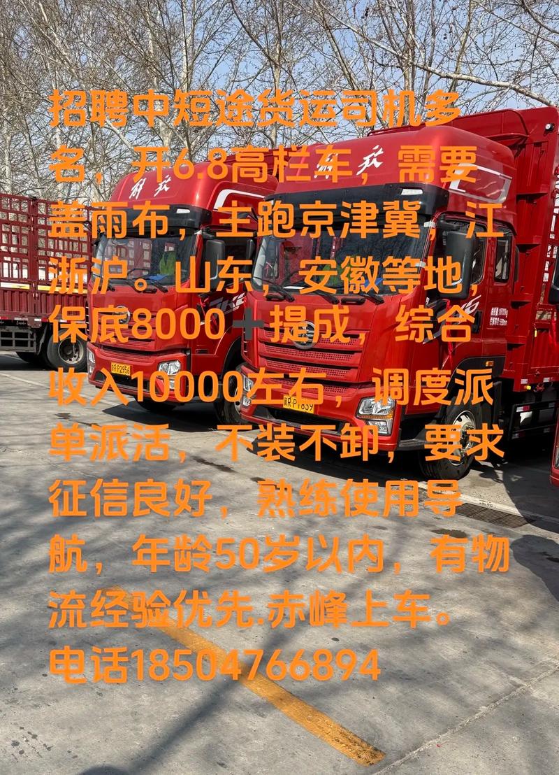货运行业年轻司机招聘货运行业年轻司机招聘信息