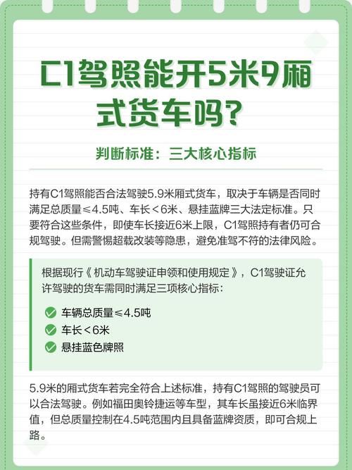 货运司机蓝牌C1货运司机蓝牌c1能开吗